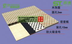 環(huán)保穿孔吸音板結構圖