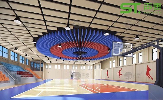 體育館垂直懸吊空間吸聲體的厚度(圖3) 體育館垂直懸吊空間吸聲體的厚度(圖3)